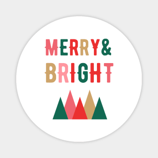 Merry Christmas - Merry and Bright Magnet